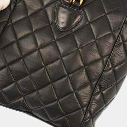 Chanel Black Lambskin Large Duma Backpack