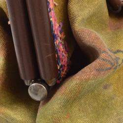 Chanel Khaki Green Canvas Graffiti On The Pavement Tote Handbag
