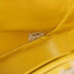 مملوكة مسبقًا Chanel Yellow Tweed Classic Single Flap 2 In 1 Hand Bag Set