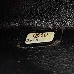 Chanel Black Cross Stitch Leather Mini Paris-Rome Coco Top Handle Bag