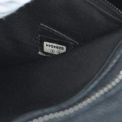 Pre Owned حقيبة يد توتس شانيل ميداليون جلد عجل أسود