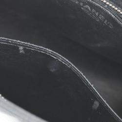 Pre Owned حقيبة يد توتس شانيل ميداليون جلد عجل أسود