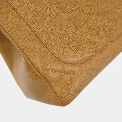 Chanel Beige Calfskin Grand Shopping Tote GST Chain Handbag