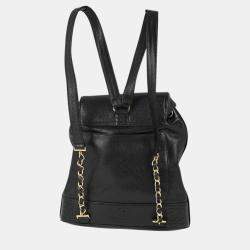 Chanel Black Calfskin Triple CC Backpack
