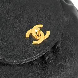 Chanel Black Calfskin Triple CC Backpack