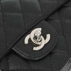 Chanel Black Calfskin East West Shoulder Bag
