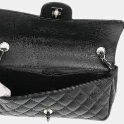 Chanel Black Calfskin East West Shoulder Bag