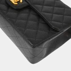 Chanel Black Calfskin Top Handle Handbag