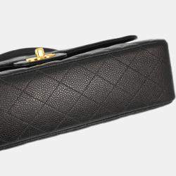 Chanel Black Calfskin Top Handle Handbag