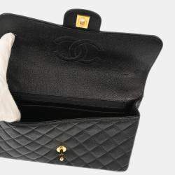 Chanel Black Calfskin Top Handle Handbag