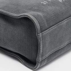 Chanel Grey Canvas Medium Deauville Shopper Tote