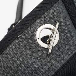 Chanel Grey Canvas Medium Deauville Shopper Tote