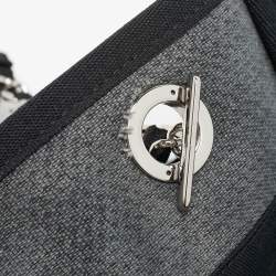 Chanel Grey Canvas Medium Deauville Shopper Tote