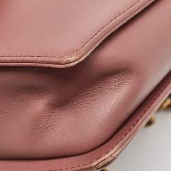 Pre Owned Chanel Rose Pink Python Medium Boy Flap Top Handle Bag