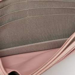 Chanel Light Pink Caviar Leather Timeless CC Wallet On Chain