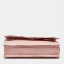 Chanel Light Pink Caviar Leather Timeless CC Wallet On Chain