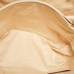 Chanel Beige Diamond Stitch Tweed CC Nature Tote Bag
