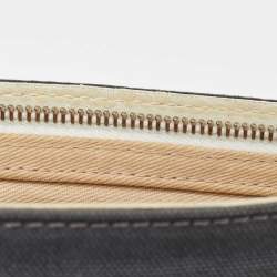 Chanel Grey/White Canvas and Leather CC Olsen Clutch Bag