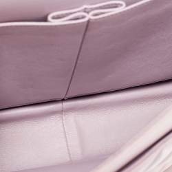 Pre Owned Chanel Lilac Quilted Leather Jumbo Classic Double Flap Bag