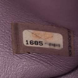 Pre Owned Chanel Lilac Quilted Leather Jumbo Classic Double Flap Bag
