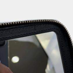 Pre Owned Chanel Black Lambskin Matelasse Chain Vanity bag