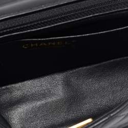 Pre Owned Chanel Black Quilted Leather Mini Rectangular Classic Flap Bag
