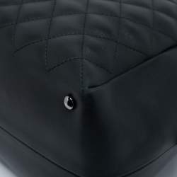 Pre Owned Chanel Black Quilted Leather Feather Weight Bowler Bag