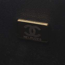 Chanel Black Leather Grained Calfskin Boy Chanel Small Chevron V-Stitch Shoulder Bag