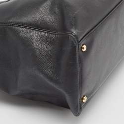 Pre Owned Chanel Black Caviar Leather Large Cerf Executive Tote