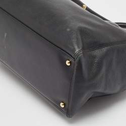 Pre Owned Chanel Black Caviar Leather Large Cerf Executive Tote