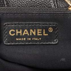 Pre Owned Chanel Black Caviar Leather Large Cerf Executive Tote