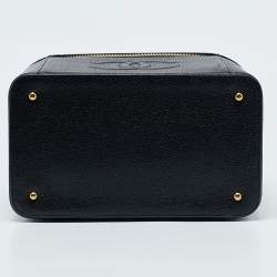 Pre Owned Chanel Black Caviar Leather CC Vanity Case 