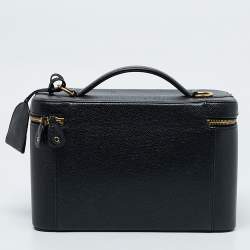 Pre Owned Chanel Black Caviar Leather CC Vanity Case 