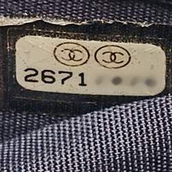 Pre Owned Chanel Navy Blue Quilted Leather Micro Trendy CC Clutch