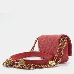 Chanel Caviar Double Chain Crossbody Bag