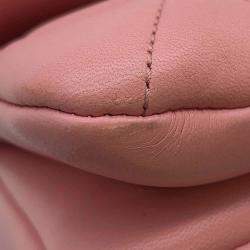 Pre Owned Chanel Pink Lambskin Trendy Cc Top Handle Flap Bag