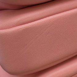 Pre Owned Chanel Pink Lambskin Trendy Cc Top Handle Flap Bag