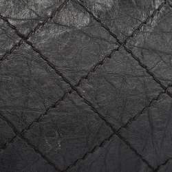 Chanel Black Quilted Aged Leather Classic 225 Reissue 2.55 Flap Bag