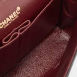 Pre Owned Chanel Black Quilted Leather Small Classic Double Flap Bag