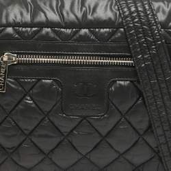 Chanel Black Quilted Nylon Small Coco Cocoon Messenger Bag