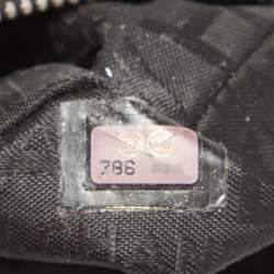 Pre Owned Chanel Black Square Quilted Leather Chain Fringe Pochette