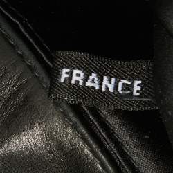 Pre Owned Chanel Black Chocolate Bar Quilted Leather East West Flap Bag