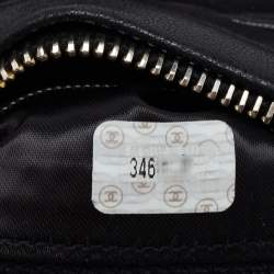 Pre Owned Chanel Black Quilted Leather Tassel Camera Bag