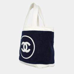 Chanel Terry Cotton CC Beach Tote Bag