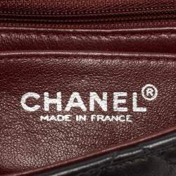 Pre Owned Chanel Black Quilted Leather Mini Square Classic Flap Bag