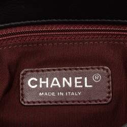 Chanel Black Embossed Leather Small Classic Single Flap Bag