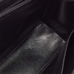 Pre Owned Chanel Black Quilted Leather Chain Tote