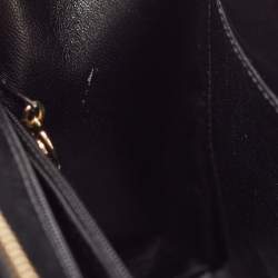 Pre Owned Chanel Black Quilted Leather Chain Tote