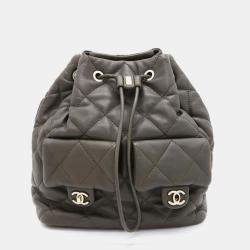 Chanel Lambskin Matelasse Coco Mark Backpack