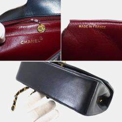 Chanel Leather Navy Diana Matelasse 22 Chain Shoulder Bag